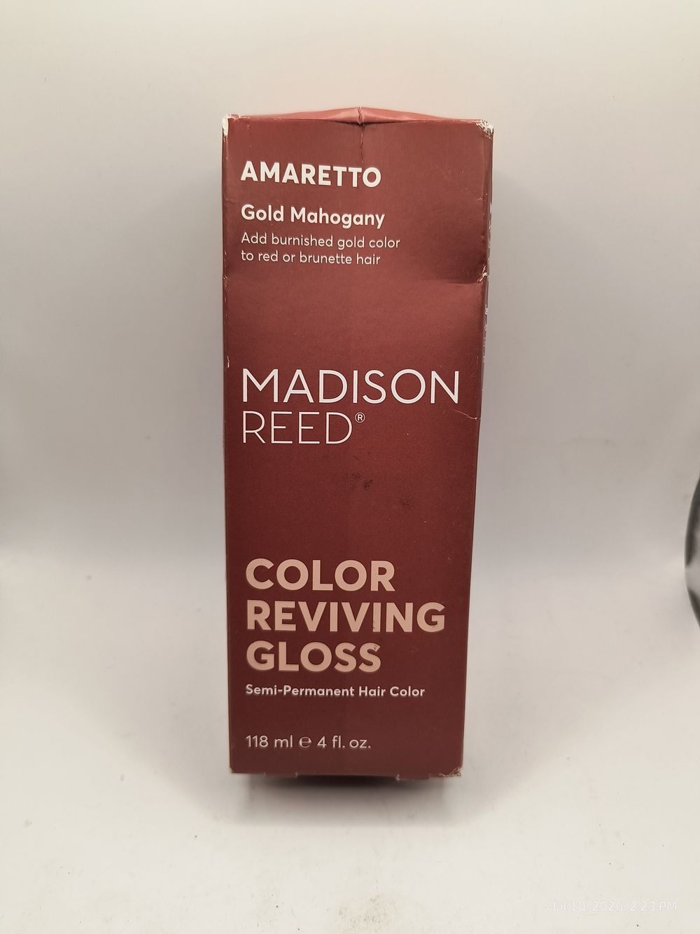 Madison Reed Color Reviving Gloss AMARETTO Gold Mahogany Tones 4floz SEALED